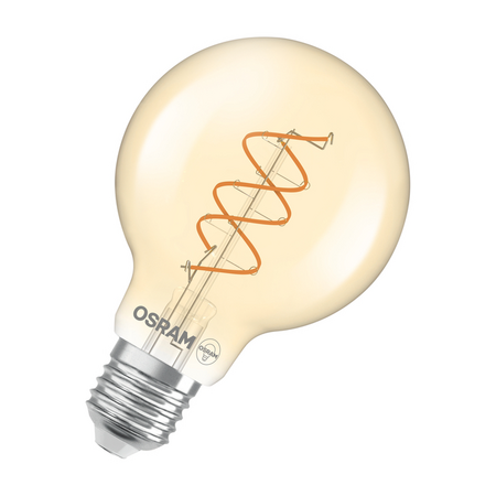 Bec LED Ledvance (Osram)  Vintage 1906 Globe 80 60 Spiral Filament DIM 8 W 922 Gold E27, 806 lm, 2200 K, 300°, auriu, dimabil