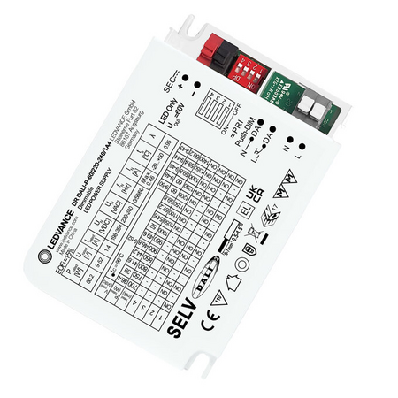 Driver LED Ledvance (Osram)  DR DALI - P -60/220-240/1A4, 60 W, 220-240 V, 340 mA, IP20, dimabil