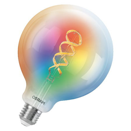 Bec LED LEDVANCE SMART+ MATTER Filament Multicolor Classic Globe 125 40 4,8 W E27, 470 lm, 6500 K, 320°