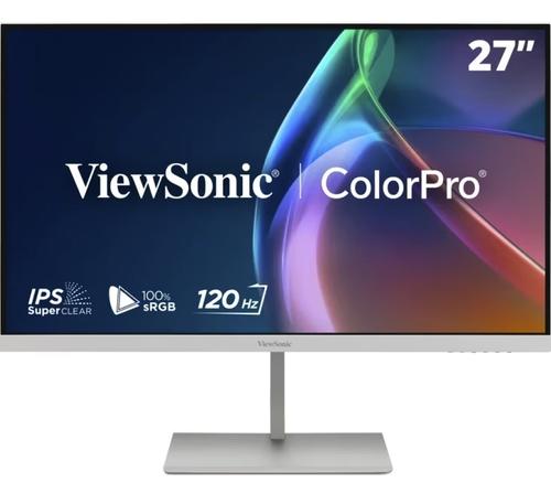 Monitor LED ViewSonic ColorPro VP2766-2K-W, 27inch, QHD (2560×1440), IPS, 120Hz, 5ms (GTG), Boxe 2x3W, Pivot, HAS, Swivel, Tilt, VESA 100×100 mm, Alb