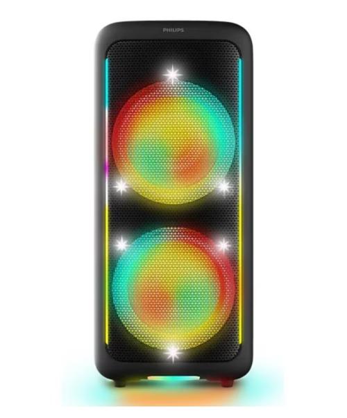 Sistem audio Philips TAX5000E/10, 100W, Bass+, TWS, Bluetooth 6.0, Auracast, USB, LED RGB light, IPX4, Autonomie 14h (Negru)