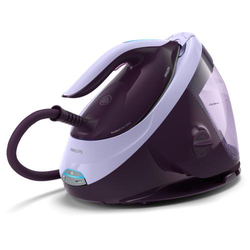 Statie de calcat cu abur,cu boiler, PerfectCare seria 7000, talpa SteamGlide Elite, 8 bari, abur 120g/min, jet de abur 600g, capacitate rezervor 1.8l, oprire automata de siguranta, sistem de detartrare inteligent Easy-de-calc, tehnologie Op