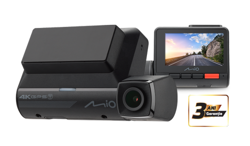 Camera auto Mio MiVue™ 955W, Ecran IPS 2.7inch, 4K, Unghi de vizualizare 140°, Wi-Fi, GPS, G-Senzor