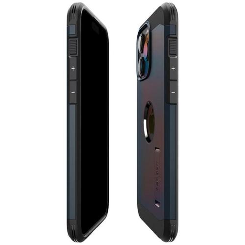 Husa Protectie Spate Spigen Tough Armor MagSafe pentru Apple iPhone 15 Pro Max (Albastru)