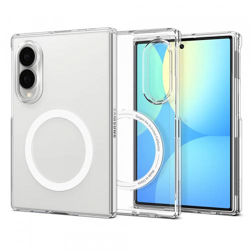 Husa MagSafe pentru Samsung Galaxy Z Fold8 F971, Spigen, Air Skin, Transparenta Alba
